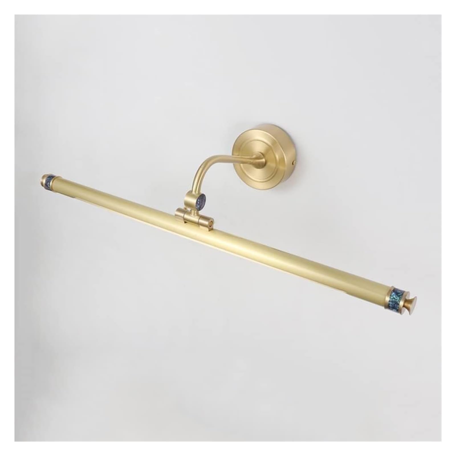 Olskfuh Copper Wall Lamp Mirror Front Lights Vanity Mirror Lamps Led Mirror Front Light Adjustable Linear Bathroom Mirror Light For Makeup Washroom Bath, 3 Color Mode Frame Pictu,-81Cm