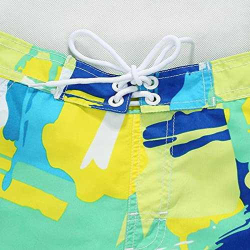 Moonker Kids Boys Active Beach Shorts Pull On Colorful Printed Soft Breathable Swimming Shorts Trendy 3 6month2