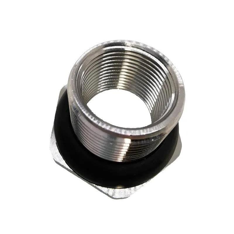 Conector de Drenaje de Orificio de Tanque de Agua, Montaje de tubería de Acero Inoxidable 304 Hembra BSP(1-1/4")