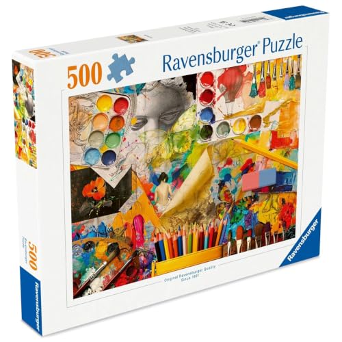 Erwachsenenpuzzle 500 Teile - KĂĽnstleratelier