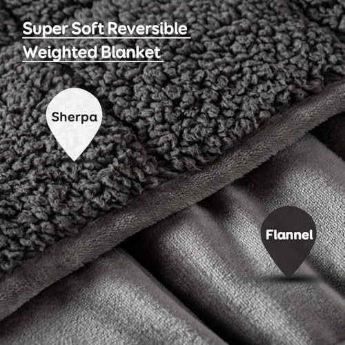 Sivio Gewichtsdecke 7kg Grau 120x180cm – Ansicht 3
