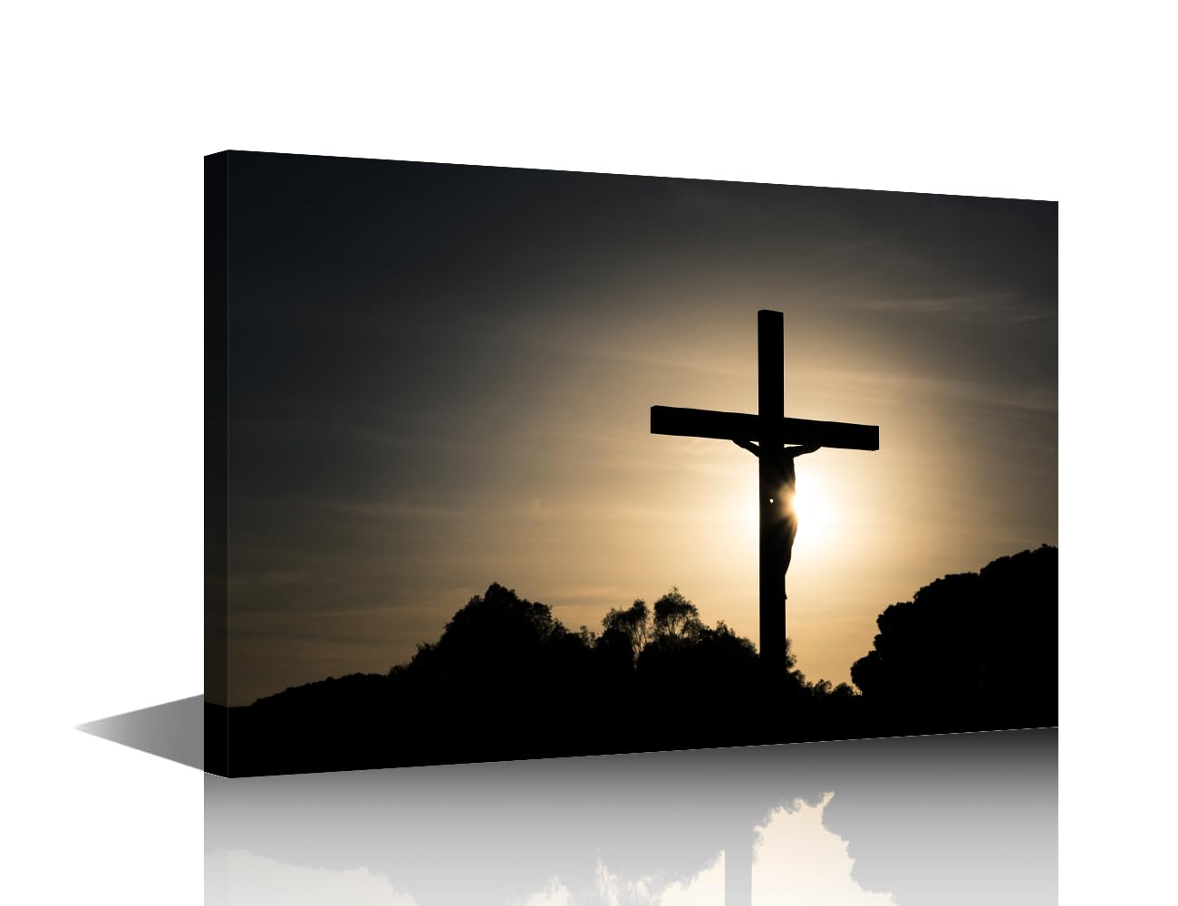 Christ Redeemer Pictures for Living Room Christian Wall Art Prints on Canvas Jesus Crucifixion Painting Modern Artwork Wall Decor for Bedroom Office Bathroom Decor Ready to Hang