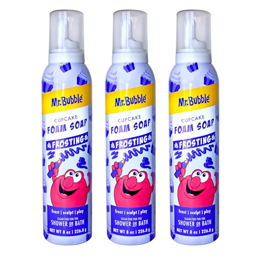 Mr. Bubble Frosting Foam Bath Soap Cupcake Scent 8 oz Pack of 3