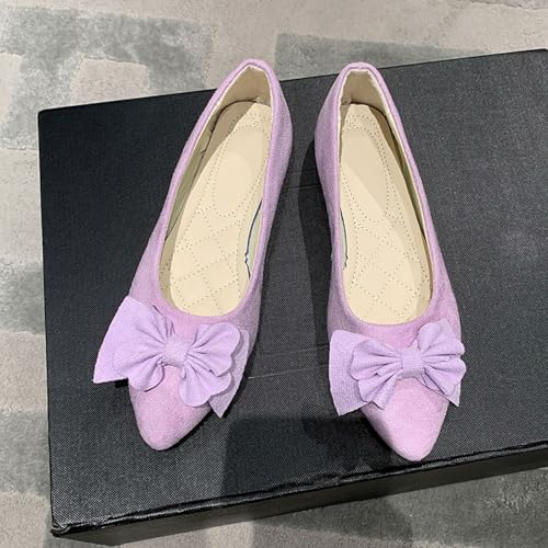 Women's Casual Slip On Ballet Comfortable Low Heel Dress Shoes for Everyday Wear with Versatile Outfit Pairing3