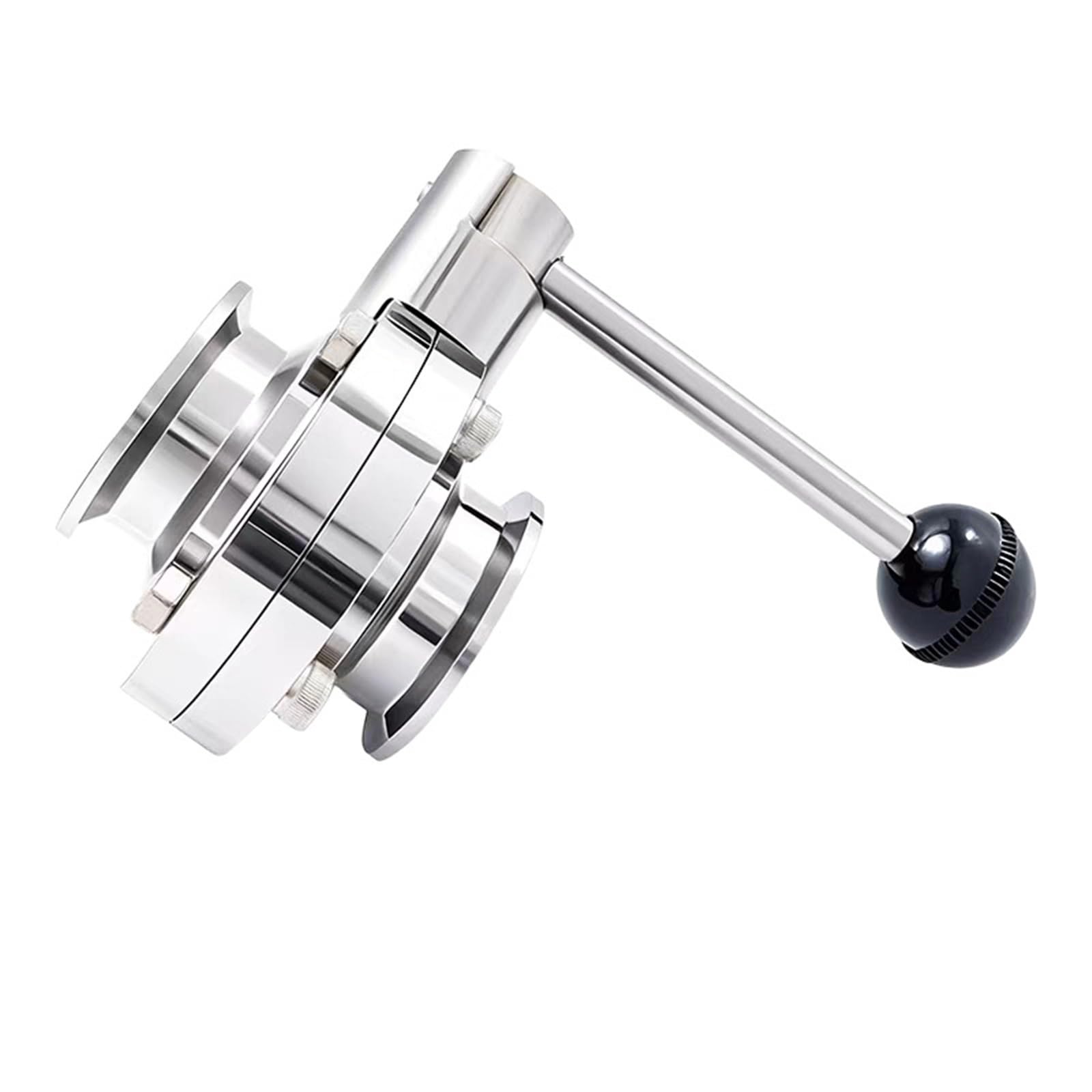Vanne papillon Tri Clamp 1/2" à 2", vanne papillon en acier inoxydable SS304 for brassage maison(OD38 K-50.5)