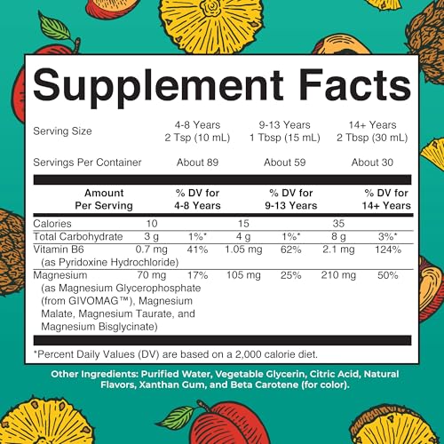 Image of Liquid Magnesium Supplement by MaryRuth's | Magnesium Complex with Magnesium Glycerophosphate + Magnesium Bisglycinate + Taurate + Malate | Ages 4+ | Cognitive Function | Bone Health | Vegan | 30oz