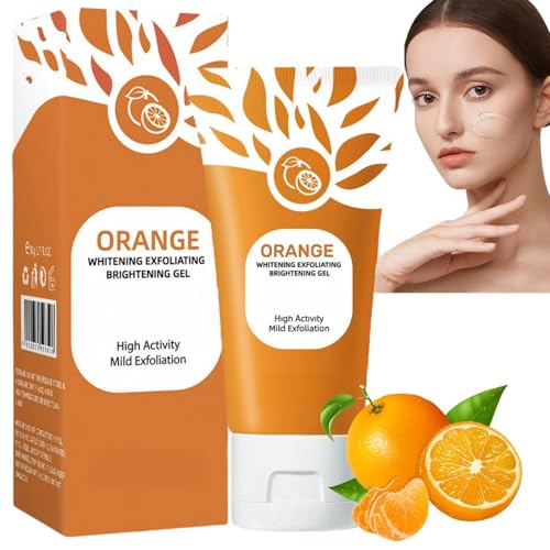 Orange Enzymes Exfoliating Gel,Orange Peeling Gel,Facial Scrub Exfoliating Cleanser,Face and Body Exfoliati/ng Scrub Ge/l,Deep Exfolia-ting Cleanser,Face Exfoliator,Whitening Deep Exfoliator
