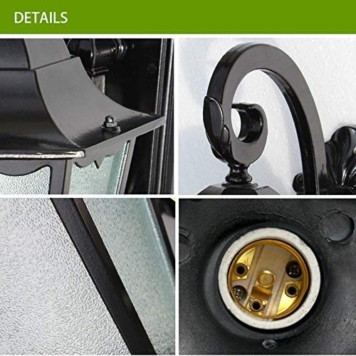 Lampe murale extérieure étanche E27 lanterne rétro pour escalier - 7