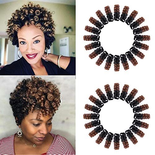 Creamily 3 pack Synthetic Braiding Hair Braids 10inch Saniya Curls Crochet Braids Kanekalon Small Bouncy Curly 20Roots/Pack