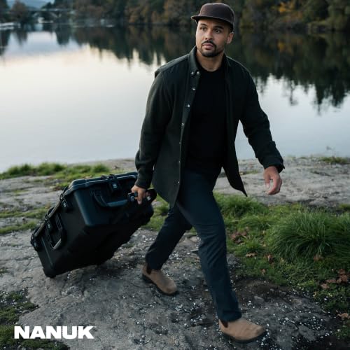 Image of NANUK 963 Waterproof Camera Hard Case with Padded Dividers & Wheels | 32.5 inch x 21 inch x 12.3 inch, Protects Camera & Valuable Gear during Transport, Customizable Dividers, Lockable, Black