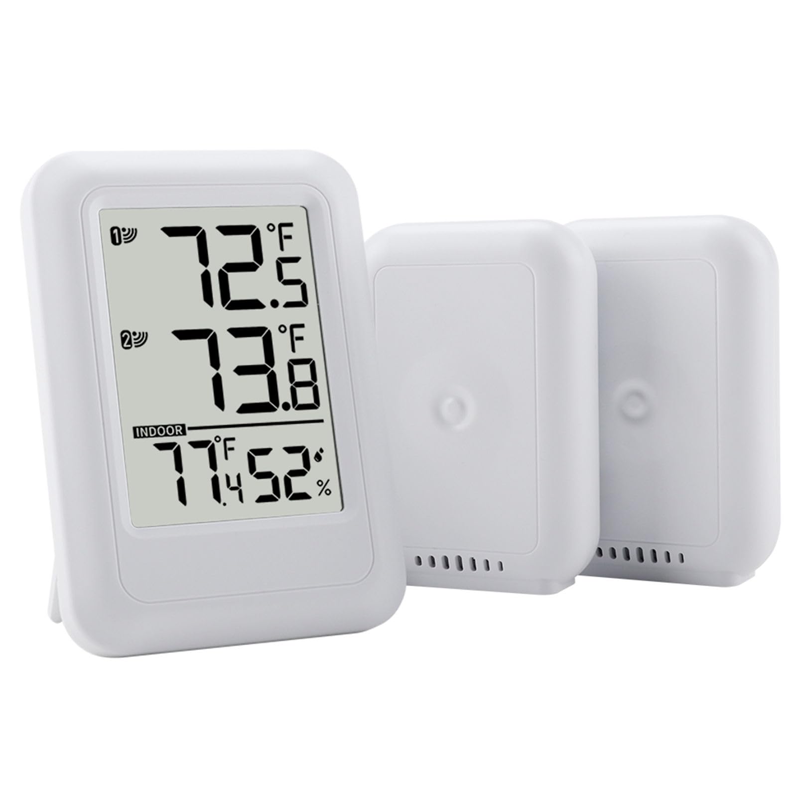 Indoor Outdoor Thermometers with 2 Remote Sensors Digital Hygrometer Indoor Thermometers for Home Use