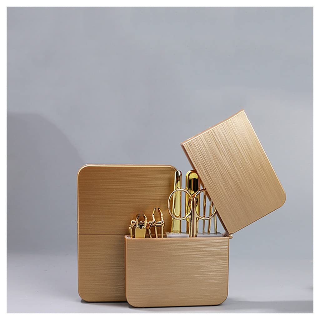 Strumento per Manicure Acciaio Inossidabile Clippers for Unghie Strumento Beauty Manicure Man And Woman Portable Personal Care Set 7 Pezzi di Viaggio Tagliaunghie Professionale (Color : A)