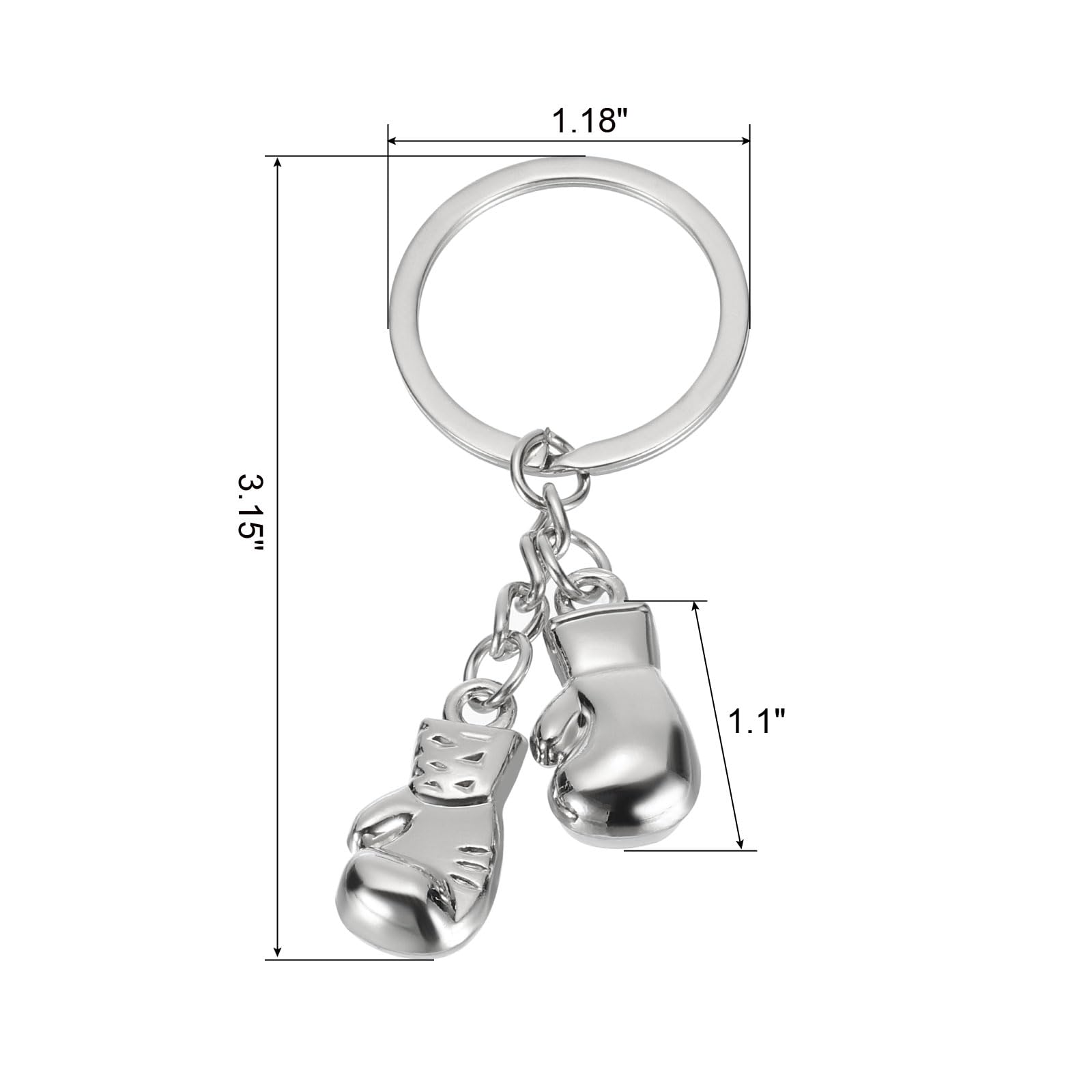 PATIKIL Boxing Gloves Keychain - Image 2