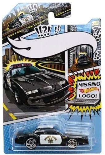 Hot Wheels Police Pursuit Comic Missing Logo Art Variant 5-Pack miniatura 3