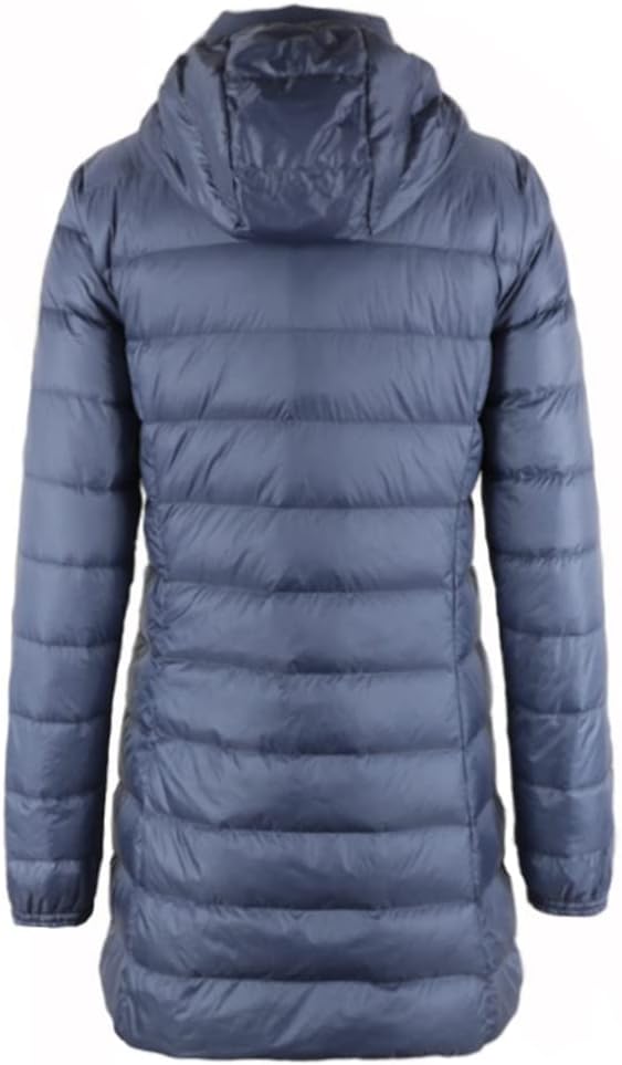 GDDZA 女性のコートロングウィンターハットの取り外し可能なダウンジャケットウルトラライトダウンジャケット女性フード付き女性暖かい