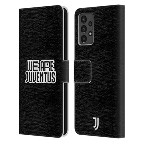 Étui Juventus Samsung A13 Collection graphique cuir noir blanc