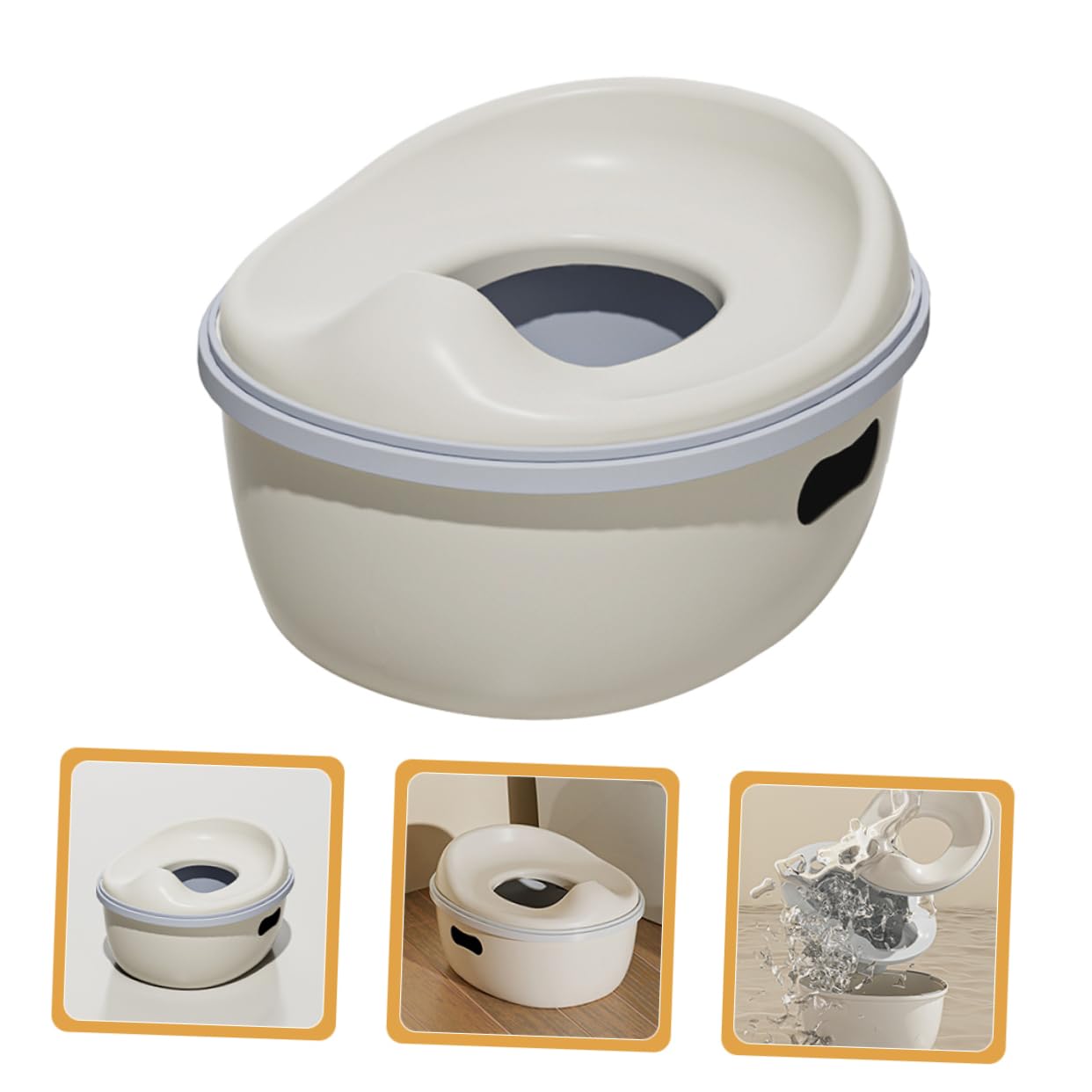 DOITOOL Realistic Potty Training Toilet for Boys and Girls Baby Toilet Seat Boys and Girls Potty Portable