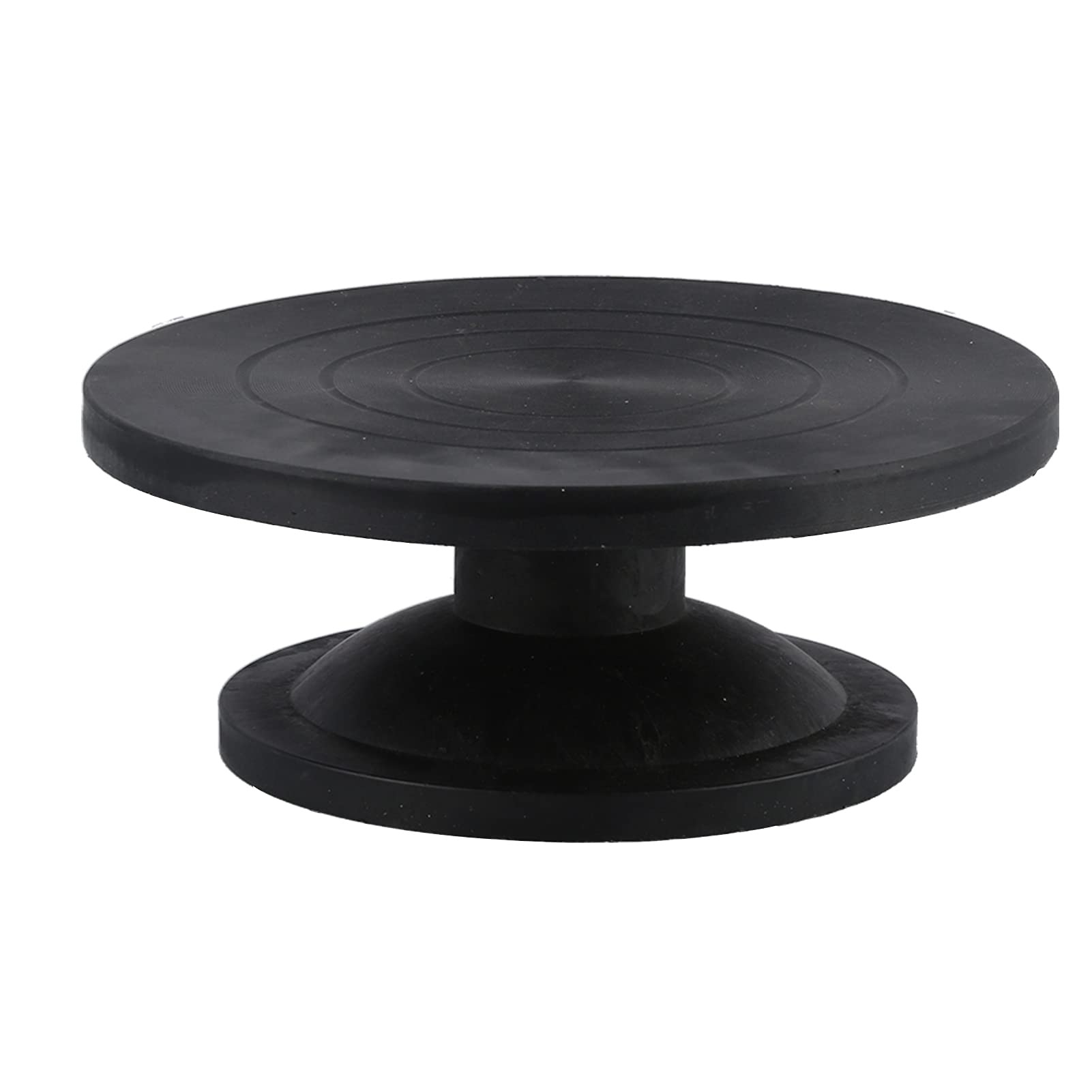 Fecamos Black Metal Wheel Turntable, Professional Convenient To Use Heavy Duty Rotate Turntable For Paint Spraying Spinner Cake Decorating, Displaying Item(All 30 Cm)