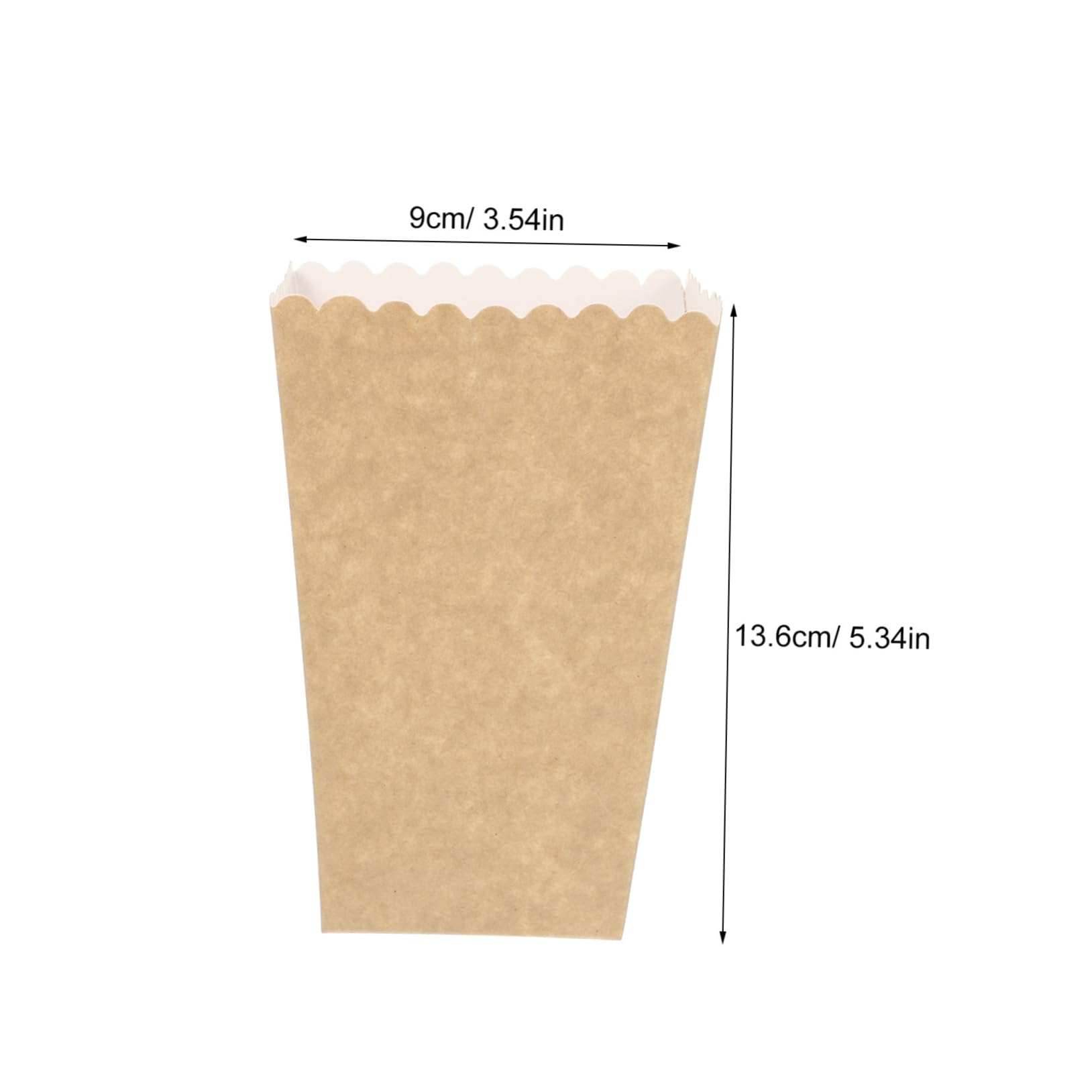 Ciieeo 50pcs Popcorn Box Cardboard Party Supplies for Weddings Birthdays Showers Movie Theater Style Snack Containers for Popcorn Cookies Candies