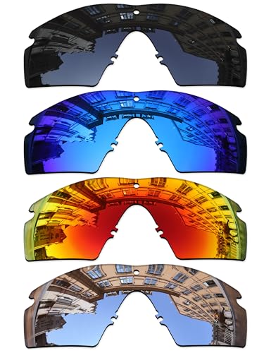 Image of Set of 4 Lenses Replacement for Oakley Si M Frame 3.0 OO9146 Sunglass Combo Pack