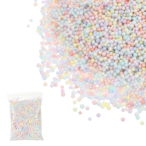 PATIKIL Billes de Mousse, 4-6 mm, Boules de Mousse Miniatures, Petites Billes en polystyrène pour Fournitures DIY Artisanales décoration de Mariage et fête...