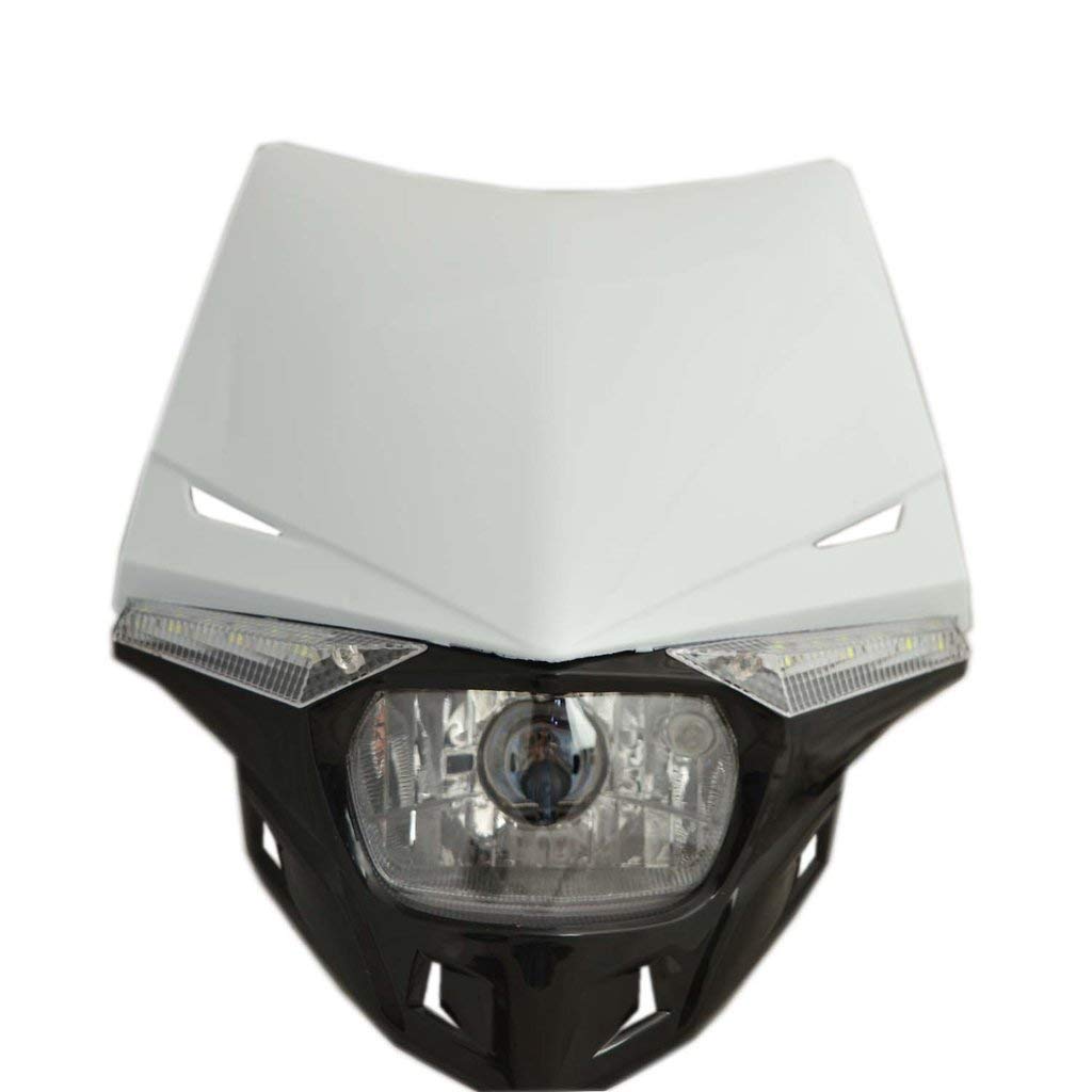 visionrabbit Premium Universal Full Headlight Frame White Headlight_117