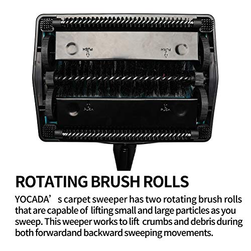 image for Yocada Carpet Sweeper Cleaner for Home Office Low Carpets Rugs Underco