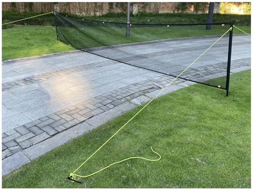 Driveway Net for Kids Safety 36FT Driveway Ball Stopper Net with Reflective Strips Outdoor Yard Driveway Barrier for Kids & Pets (36 Ft Wide 40 Inch Tall)