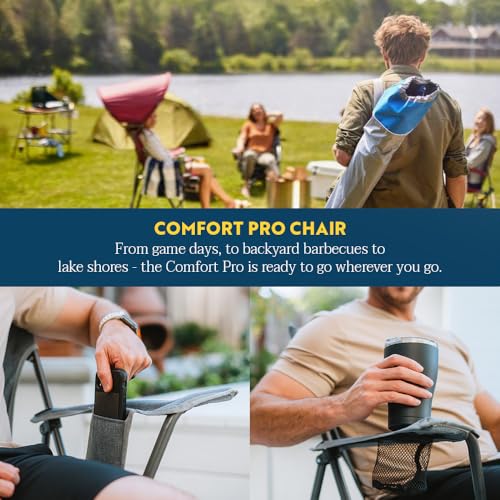 image for GCI OUTDOOR Comfort Pro Camping Chair | Collapsible Folding Chair with