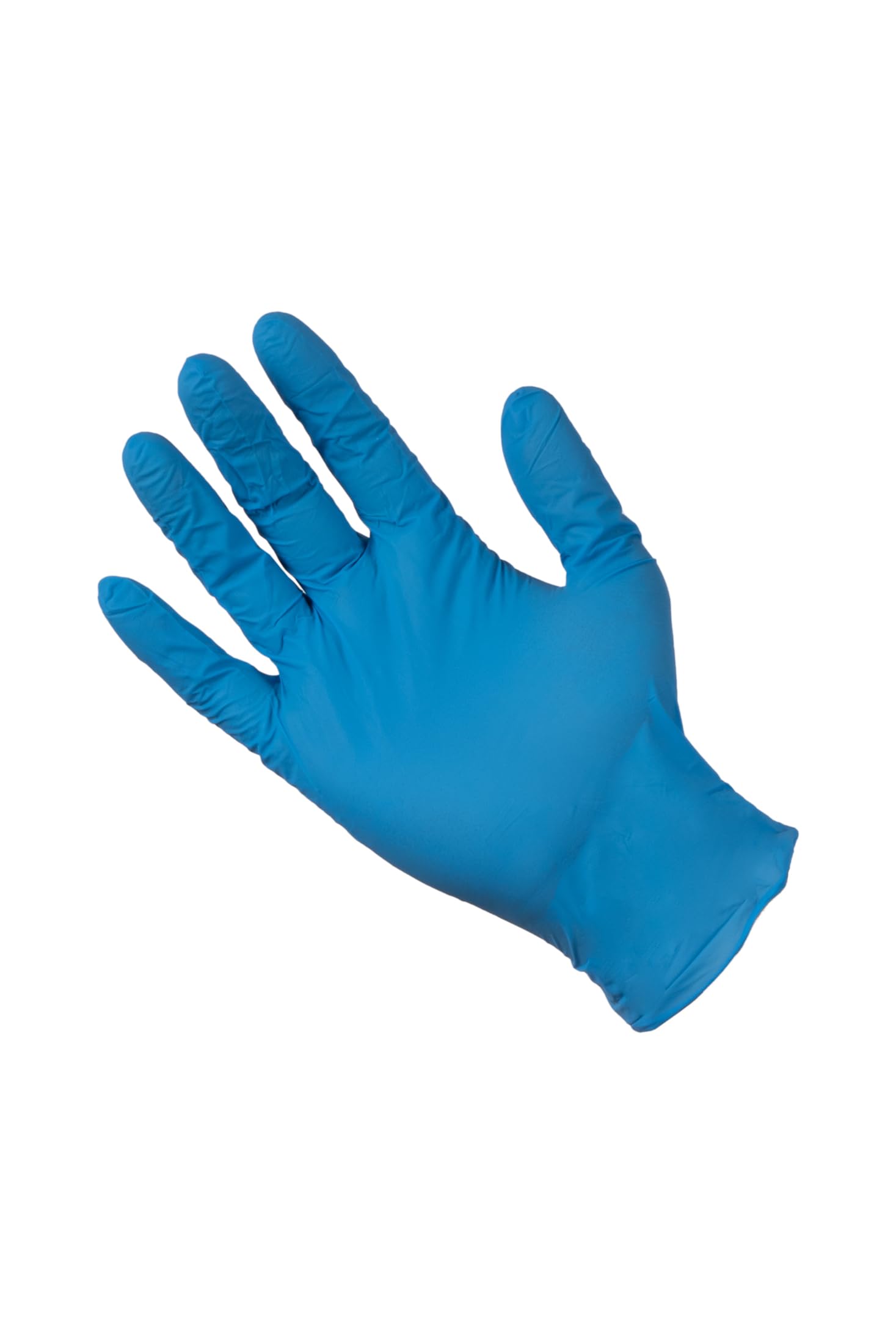 Caja 10 estuches Guante desechable Nitrilo sin polvo Azul. Talla L. Estuches de 100 unidades. Total 1000 guantes