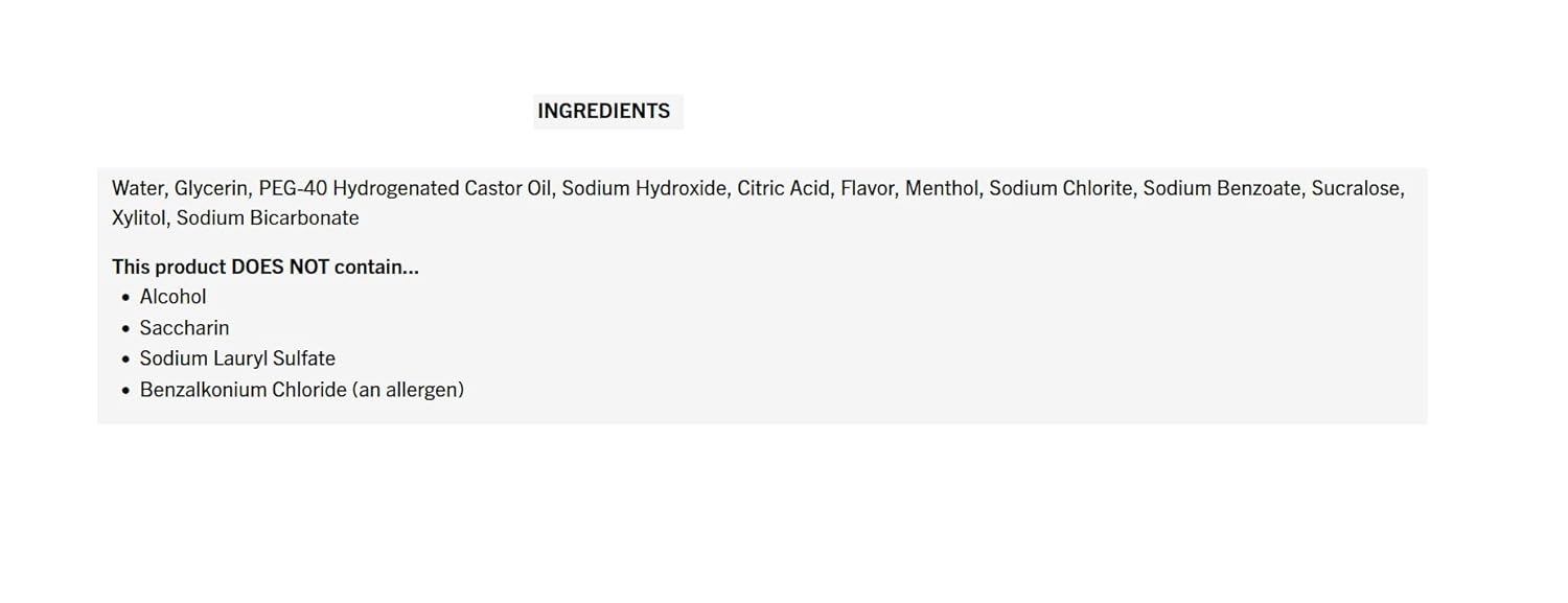 TheraBreath Fresh Breath Dentist Formulated Oral Rinse, Icy Mint, 16 Fl Oz (Pack of 2) : Health & Household