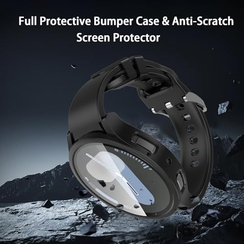 HAANILKYI [6+6 Pack] for Samsung Galaxy Watch 7 Screen Protector Case 40mm by HAANILKYI - Used condition - Image 3