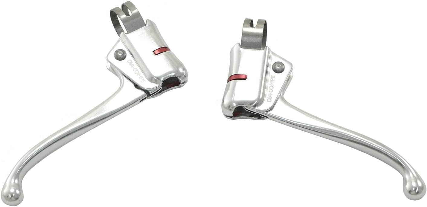 DIA-COMPE DC135 Touring Brake Lever Set for Caliper & Cantilever Brake, Silver DP2499