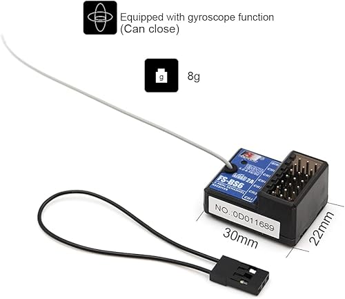 Miniatura 7 de Flysky FS-GT5 2.4G 6CH AFHDS RC transmisor mando a distancia con receptor FS-BS6 para RC Car Crawler Boat Vehículo RC Modelo piezas de coche