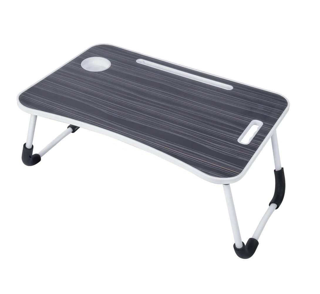 VijayaECart Multipurpose Laptop Study Table with Cup Holder Foldable Bed Lapdesk (Black) (B0CN1L16HT) Amazon Price History, Amazon Price Tracker