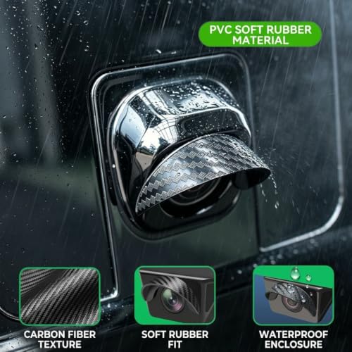 Protector de lluvia de cámara de visión trasera antideslumbrante de coche 6