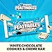Feastables MrBeast Cookies & Creme Chocolate Bar, New Flavor, King Size Candy Bar for Adults & Kids, Candy Bars for Snacks, Gifts, or Dessert, Sweet & Creamy Fairtrade Cocoa, 2.1 Oz Each, 10 Count