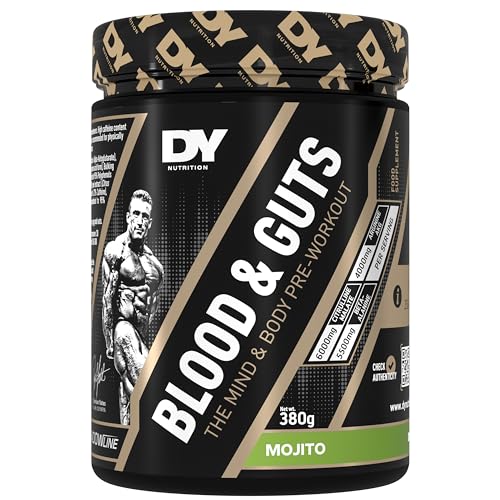Dorian Yates Nutrition - Blood & Guts | Pre Workout Booster mit Arginin + Citrullin (380g, Mojito)