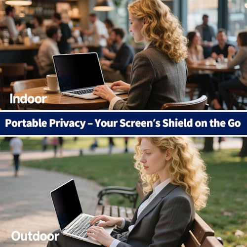 Image of Magnetic Privacy Screen for MacBook Air 13.6 /13 Inch (2022-2026, M2, M3, M4, M5), Removable Matte Laptop Privacy Screen Anti Glare Blue Light Filter - Anti-Spy for Mac 13in Protector