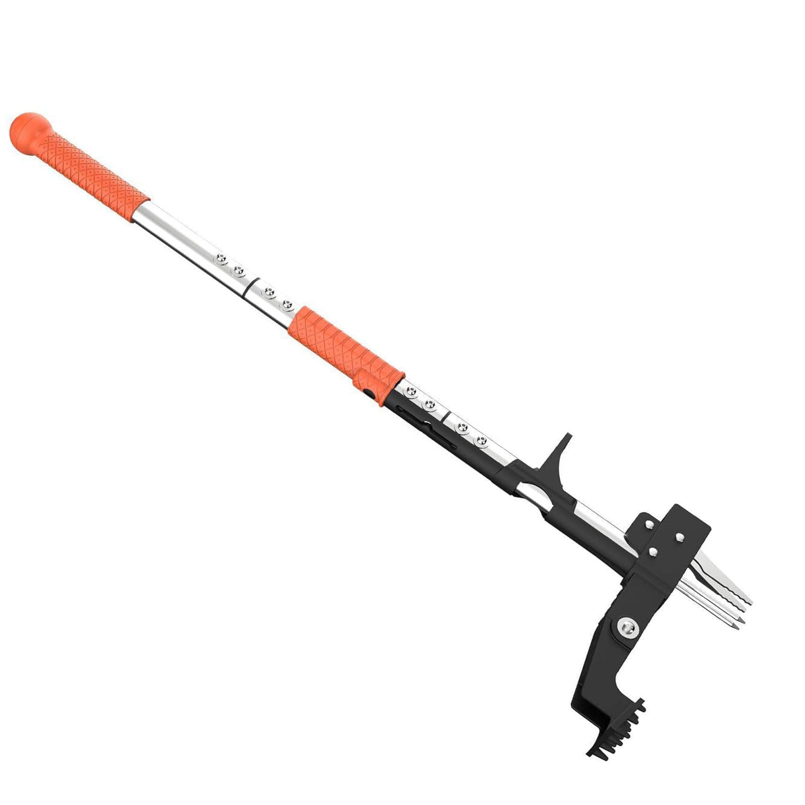 Abzieher-Werkzeug für den Garten, Stand-Up-Unkrautabzieher mit ergonomischem 39-37-Zoll-Griff und 4 hochfesten Edelstahlkrallen