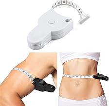 Kahara Body Measuring Tape with Lock Pin and Retractable Push Button 150 CM Measurement Tape Measure for Body for Fat Measurement and Weight Loss Sewing Tape Tailor Tape (BT01- Body Measuring Tape)