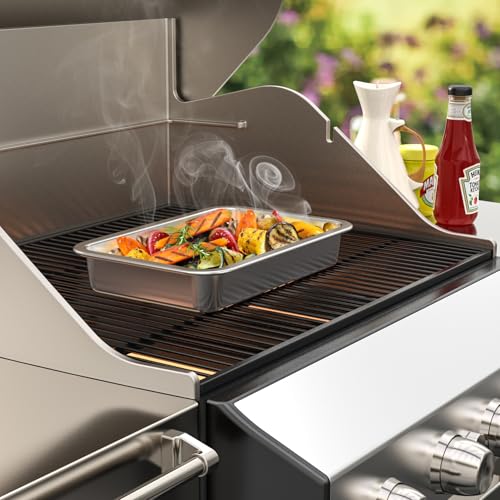 onlyfire Stainless Steel Baking Pan, 12.4" X 8.5" X 1.9" by onlyfire - Used condition - Image 7