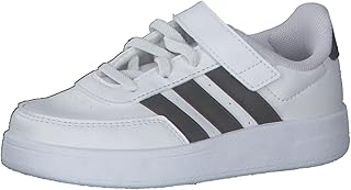 اديداس حذاء تنس برقبة منخفضة للجنسين من بريك نت 2 غير مخصص لكرة القدم HP8963، لون ابيض Ftwr، مقاس 33 EU