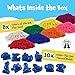 Magic Sand for Kids - Play Kit with 8 Colors of Sensory Play Includes 10 Under-The-Sea Themed Molds - Magnetic Colored Sand Slime Set - Toys and Birthday Gifts for Kids & Toddlers