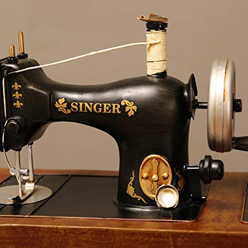 shanpu Macchina da Cucire Antico Ferro Ornamenti Vetrina Abbigliamento Decorazione Oggetti Vecchi Artigianato Creativo