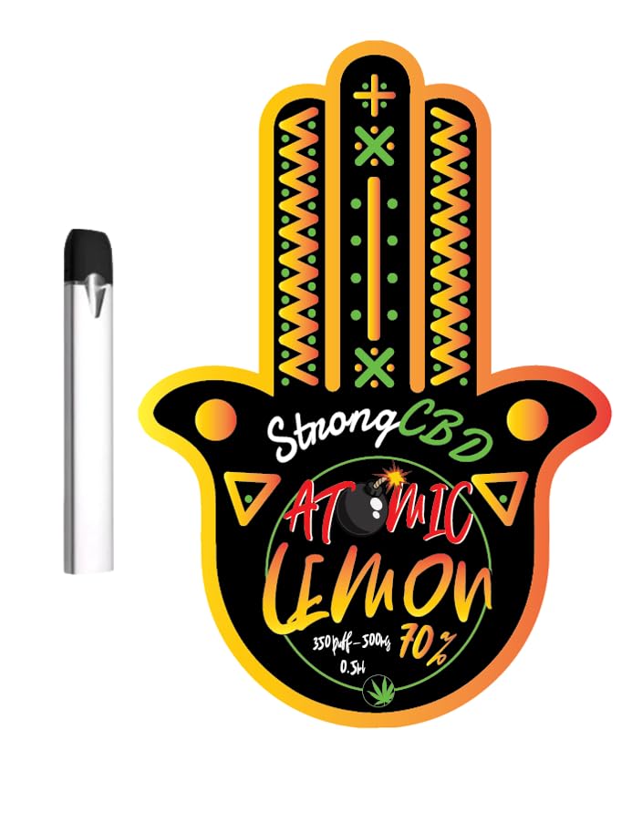Puff 70% Atomic Lemon flavours | concentrate of several molecules | very powerful and relaxing effects | 350 puffs made in France 1ml |