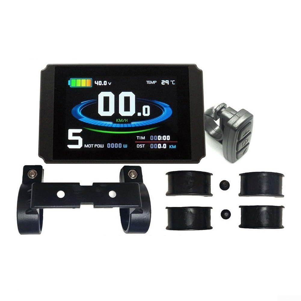 Compteur de vélo électrique étanche avec écran LCD pour KT LCD8H avec télécommande et support