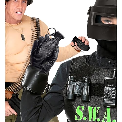 W WIDMANN MILANO Party Fashion - Handgranate, 10 cm, Accessoire für Militär Kostüme, Karneval