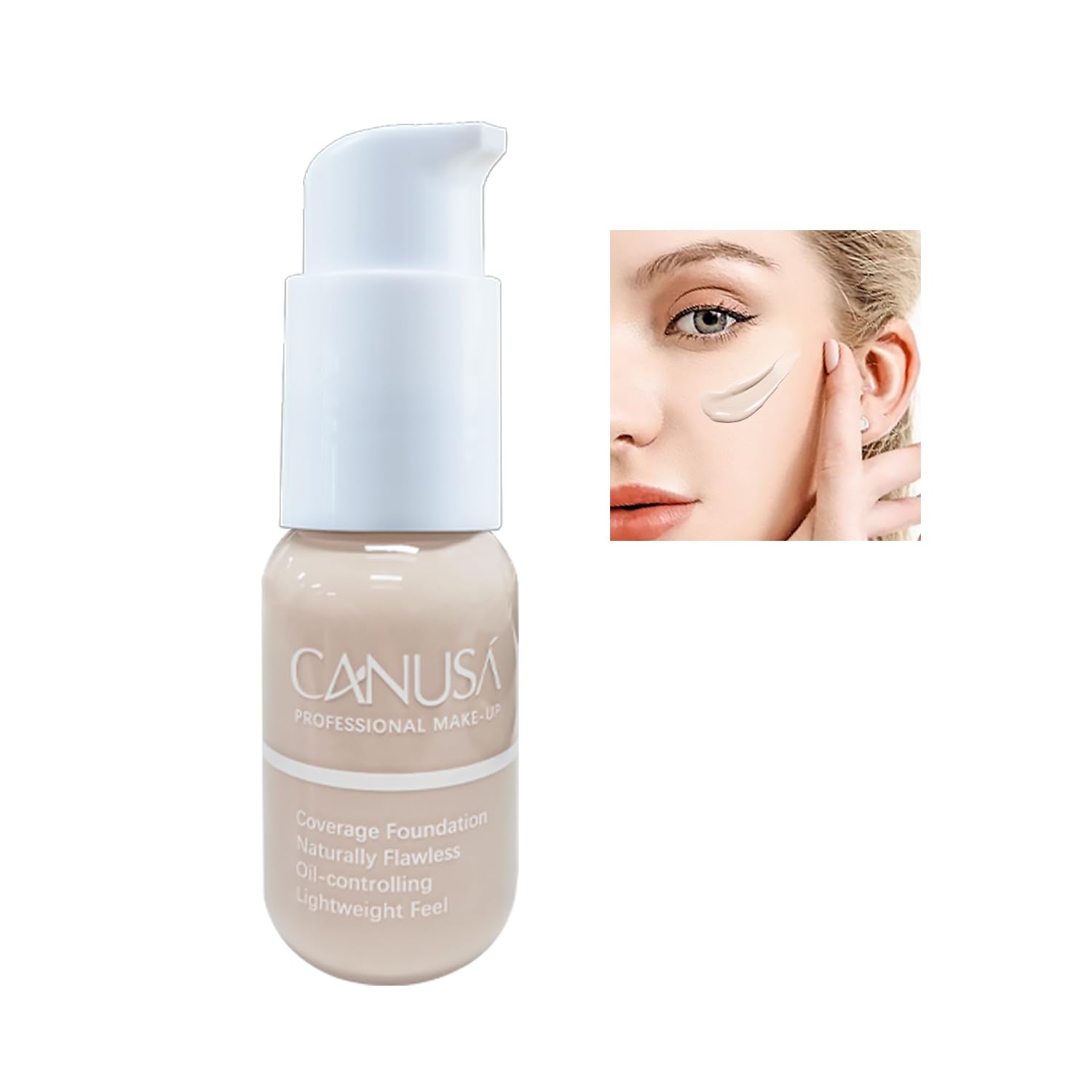Soft Matte Finish Liquid Foundation, Lightweight, Naturally Flawless Face Makeup for Combination & Oily Skin, Longwear Full Coverage with Matte Finish, 1.0 Oz | 30ML (Cream, One Size)