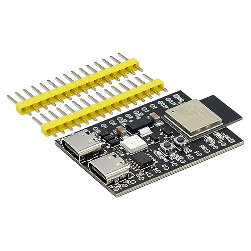 HiLetgo ESP32-C3 ESP32-C3-DevKitM-1 Core Board Dual Type-C Development Board ESP32-C3-MINI-1 ESP32-C3FN4 2.4G WiFi + Bluetooth 5.0 (LE) for Python Arduino